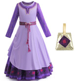 Wish Asha Cosplay 2023 Wish Princess Asha Costume Dress Christmas Party Suit